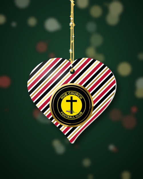 Hub Church FC Christmas Heart Candy Cane