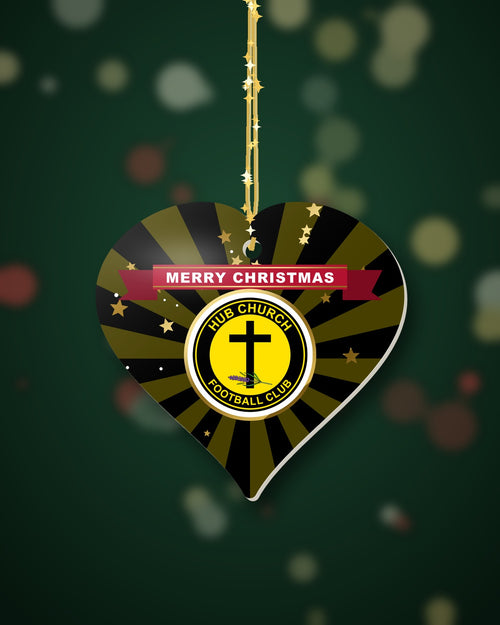 Hub Church FC Christmas Heart Starburst