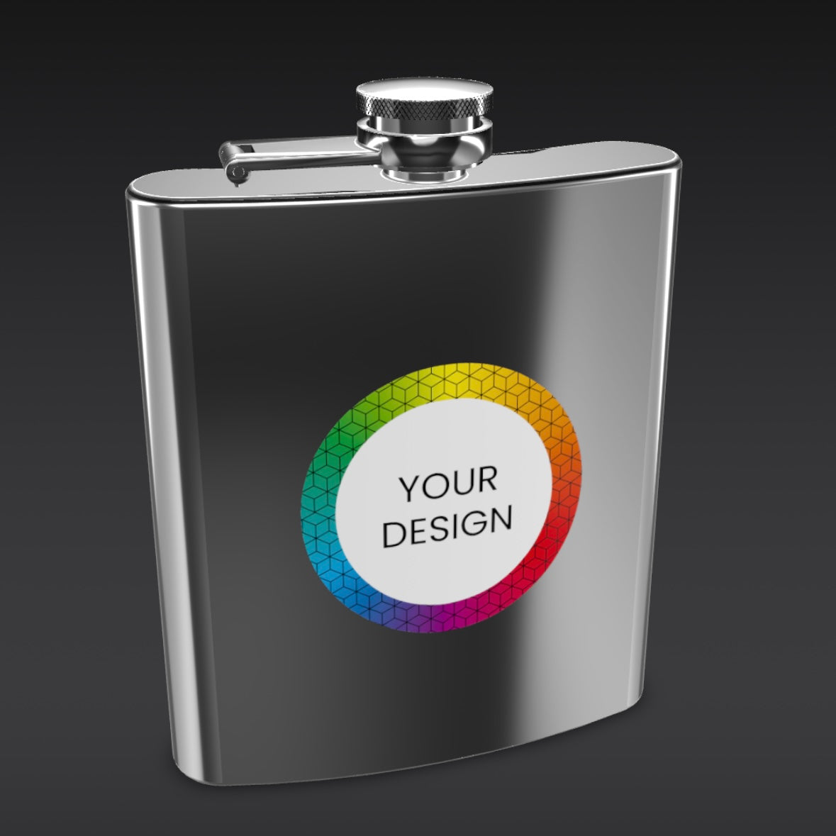 Custom HD Printed Hip Flask – Branded Gift for Events