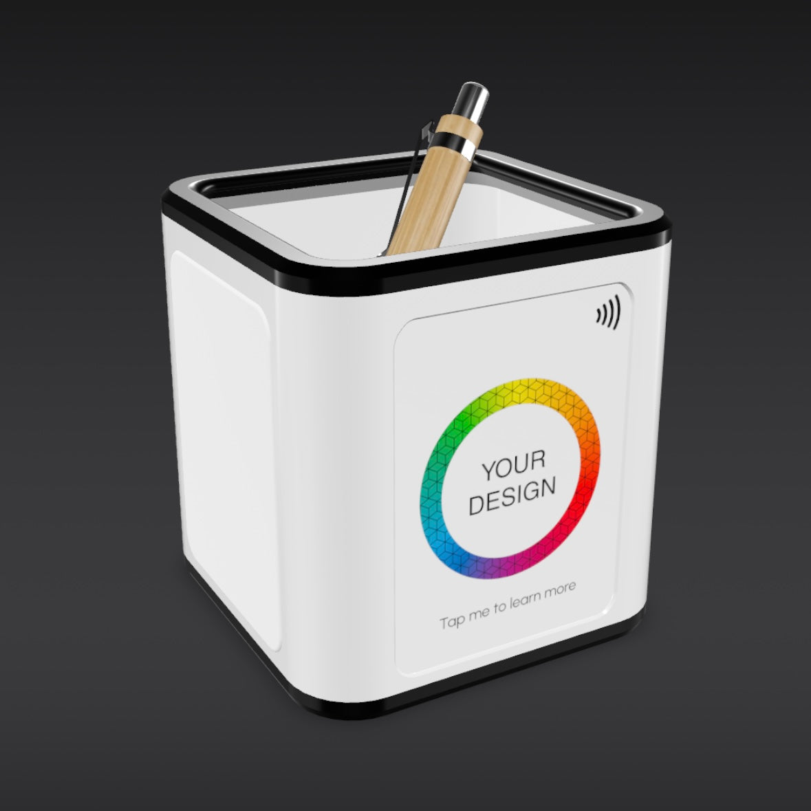 Custom NFC Pen Pot – Smart Branded Desk Organizer