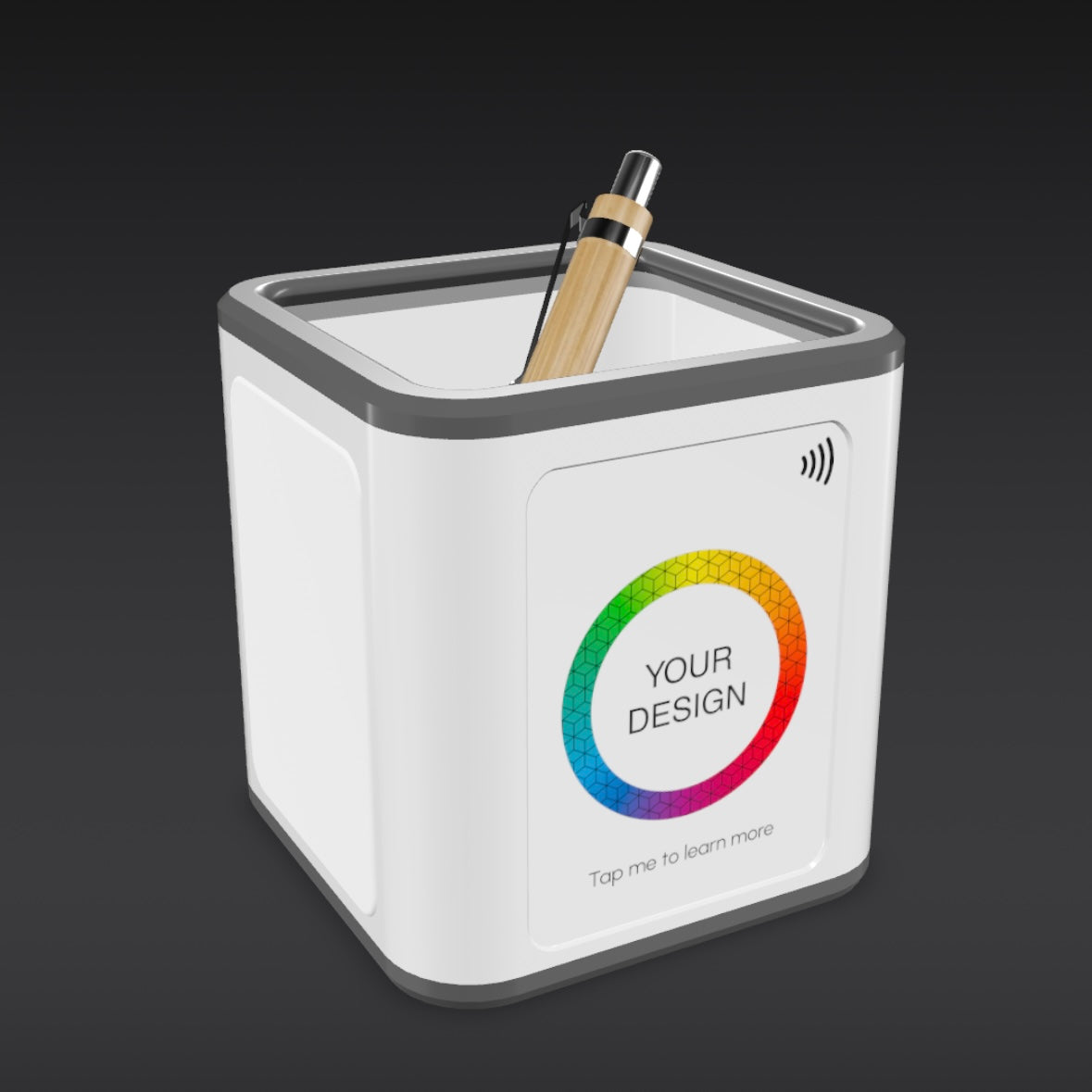 Custom NFC Pen Pot – Smart Branded Desk Organizer