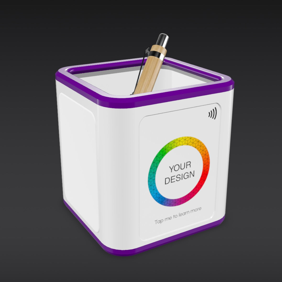 Custom NFC Pen Pot – Smart Branded Desk Organizer