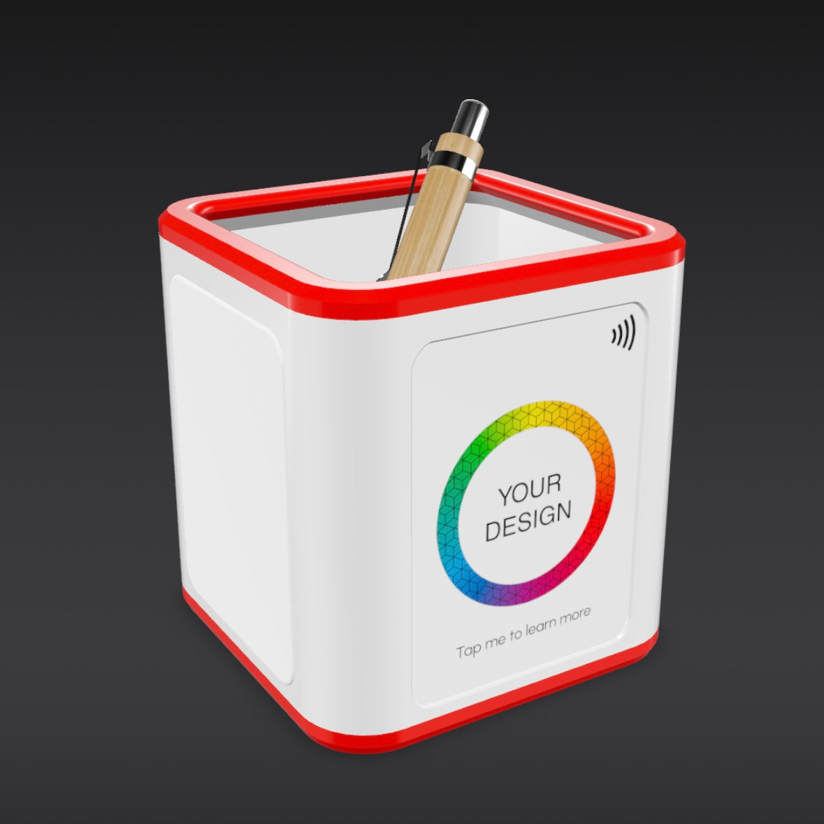 Custom NFC Pen Pot – Smart Branded Desk Organizer