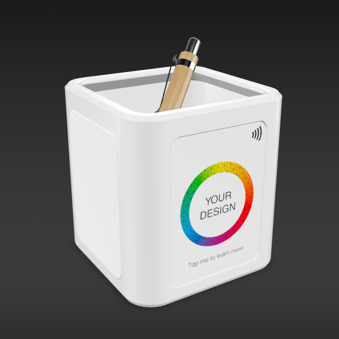 Custom NFC Pen Pot – Smart Branded Desk Organizer