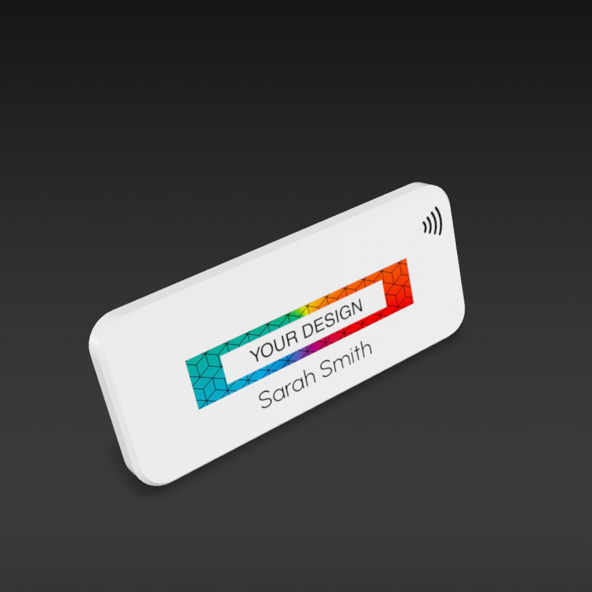Custom NFC Magnetic Name Badge – Smart Digital Networking