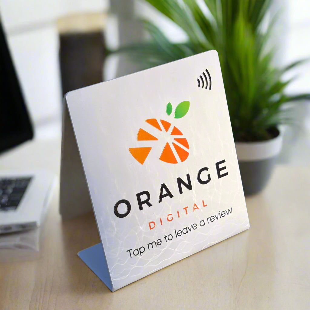 Custom NFC Desk Sign – Smart Digital Branding Solution