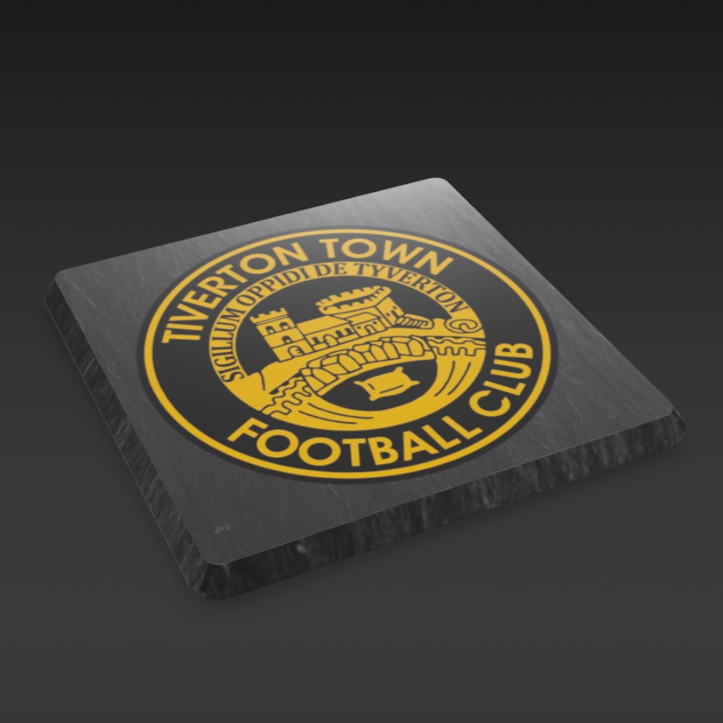 Custom Slate Coaster – Engraved Logo Drinkware Branding