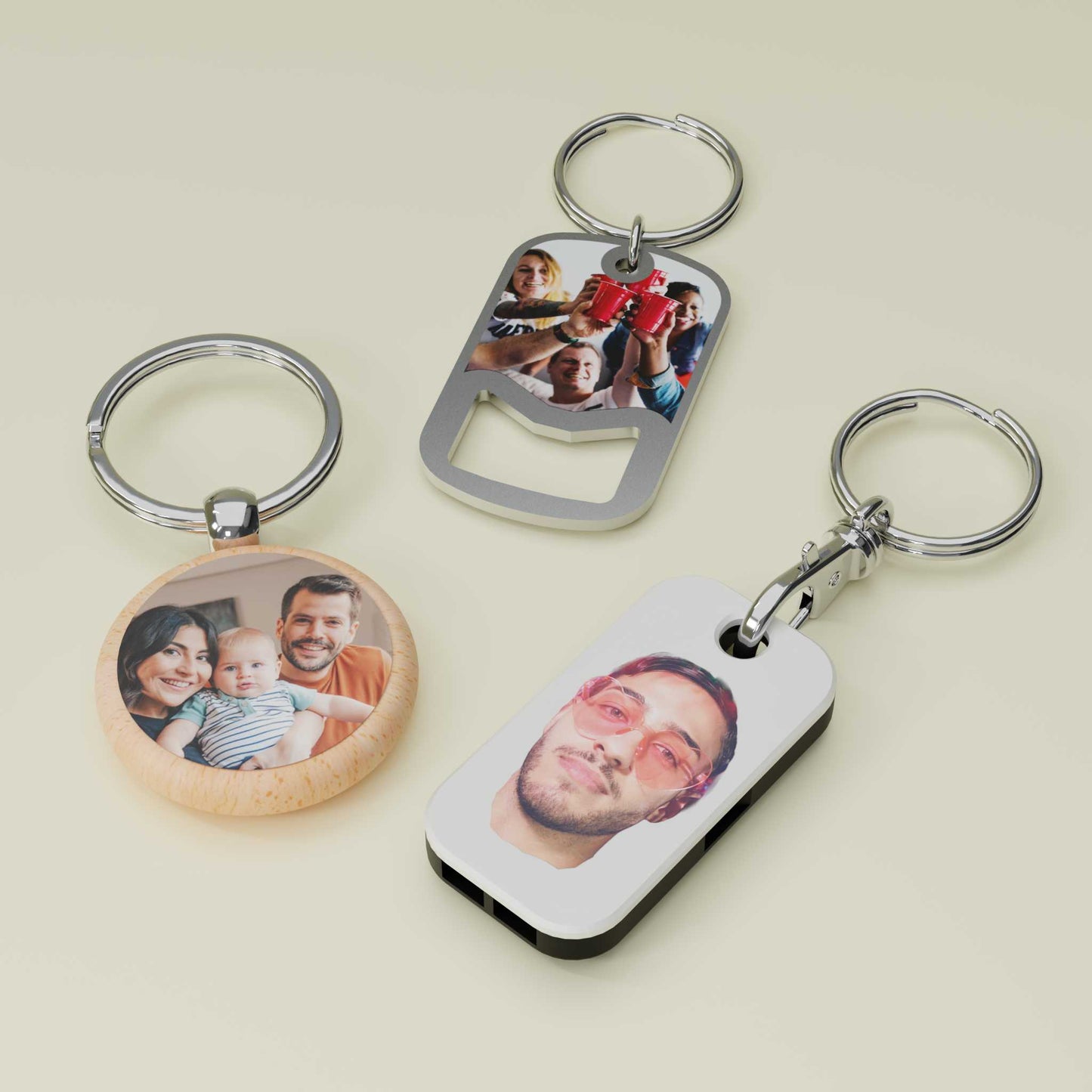 Custom Metal Beer Opener Keyring