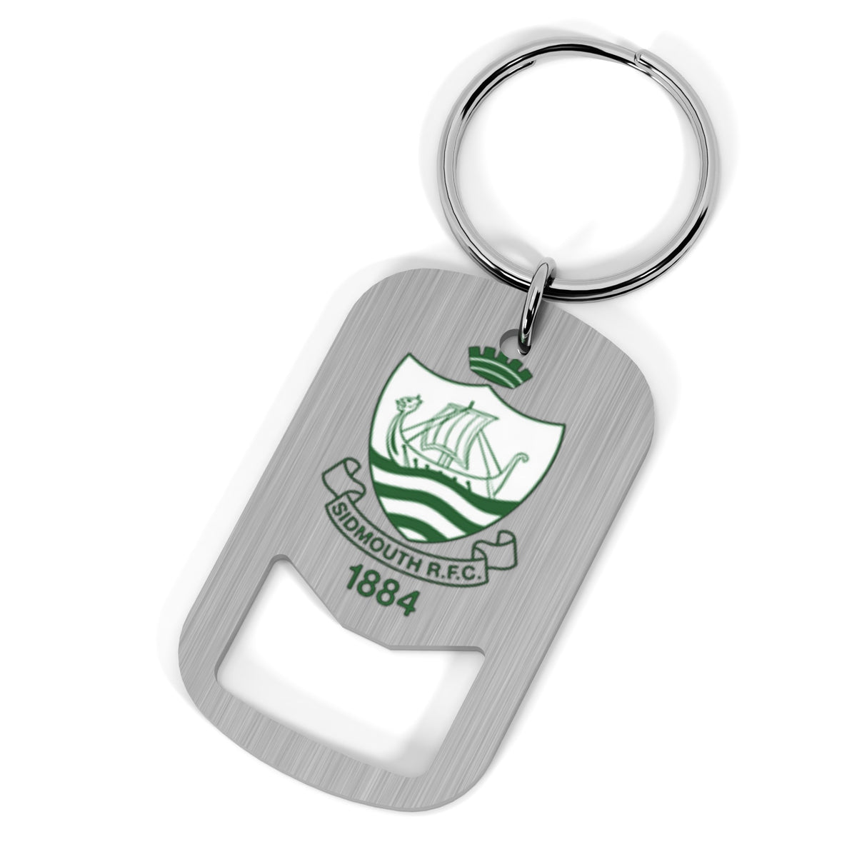 Sidmouth RFC Metal Beer Opener Keyring