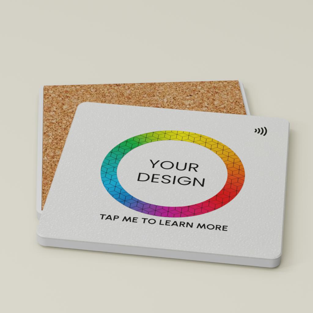 Custom Smart NFC Square Coaster