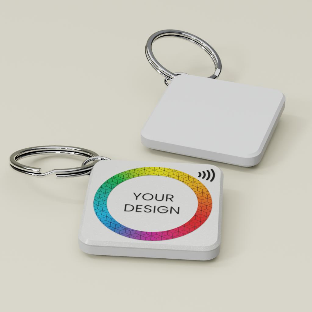 Custom Smart NFC Square Keyring