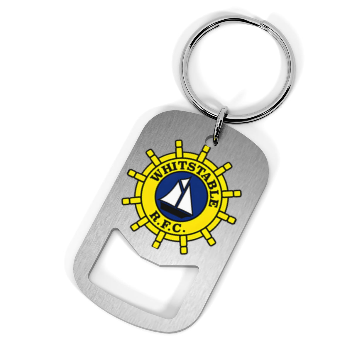 Whitstable RFC Metal Beer Opener Keyring
