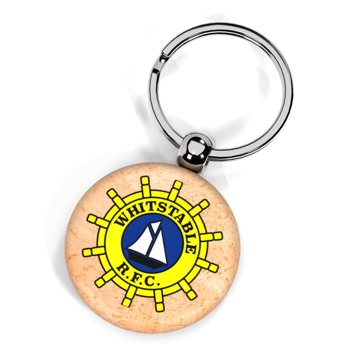 Whitstable RFC Wooden Keyring