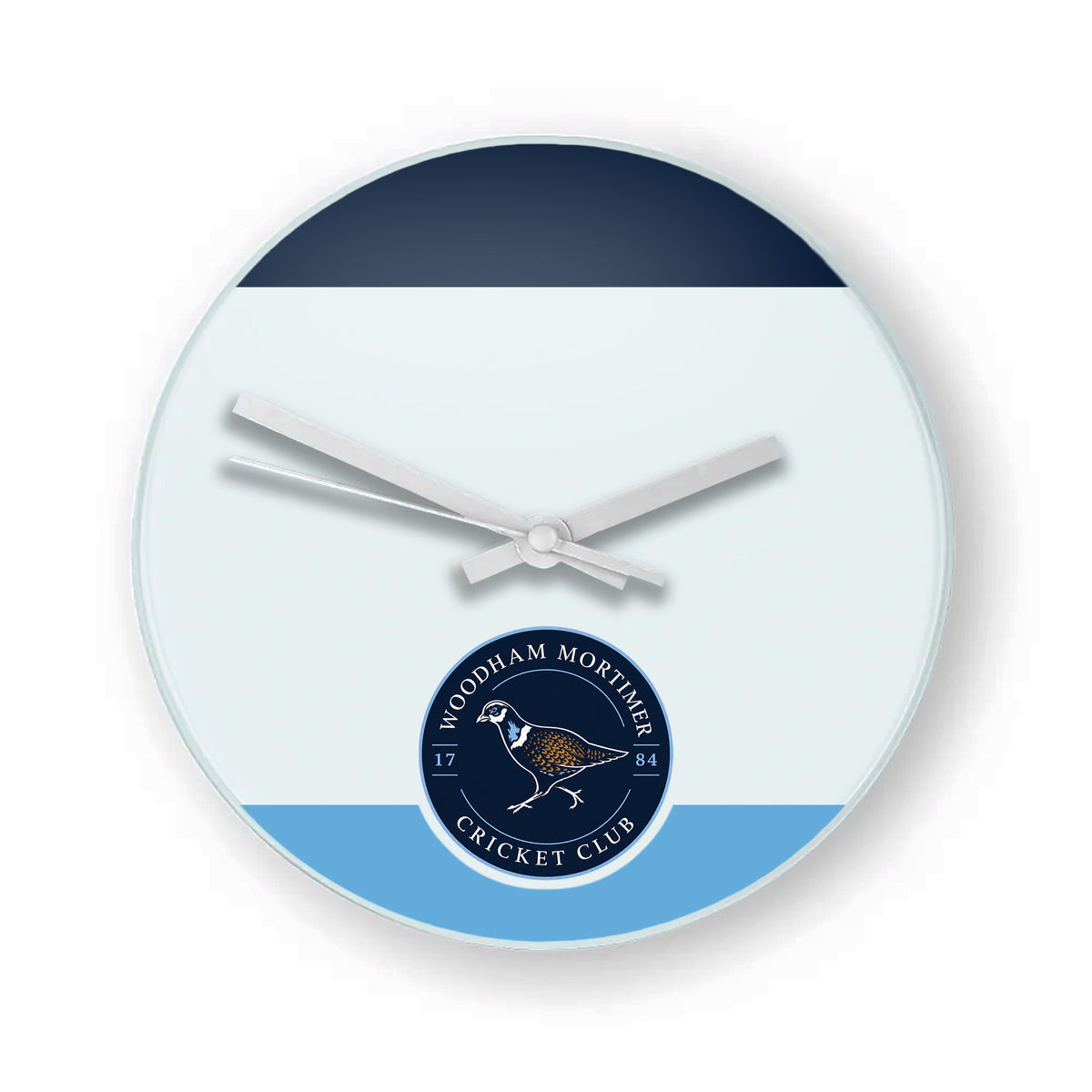 Woodham Mortimer CC Glass Clock