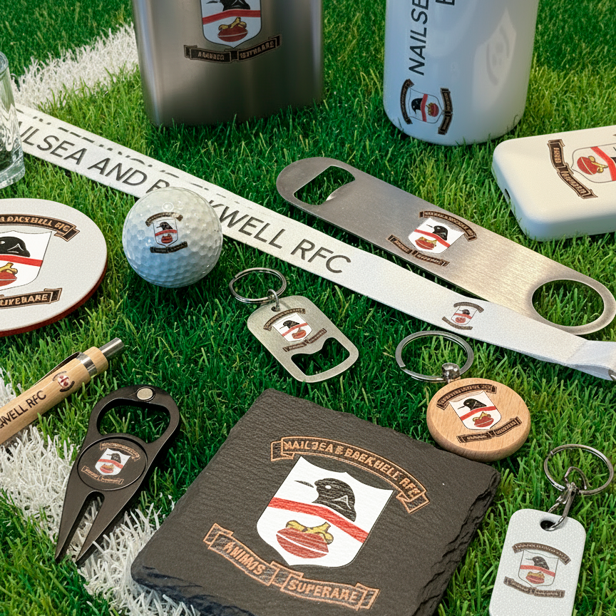 Custom Club Merchandise – UK Made, No Minimum Order