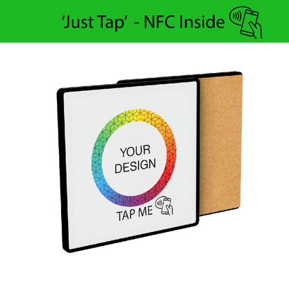 Smart NFC Square Coaster Full Colour Print