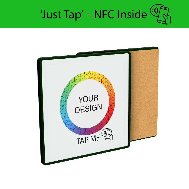 Smart NFC Square Coaster Full Colour Print