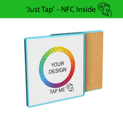 Smart NFC Square Coaster Full Colour Print