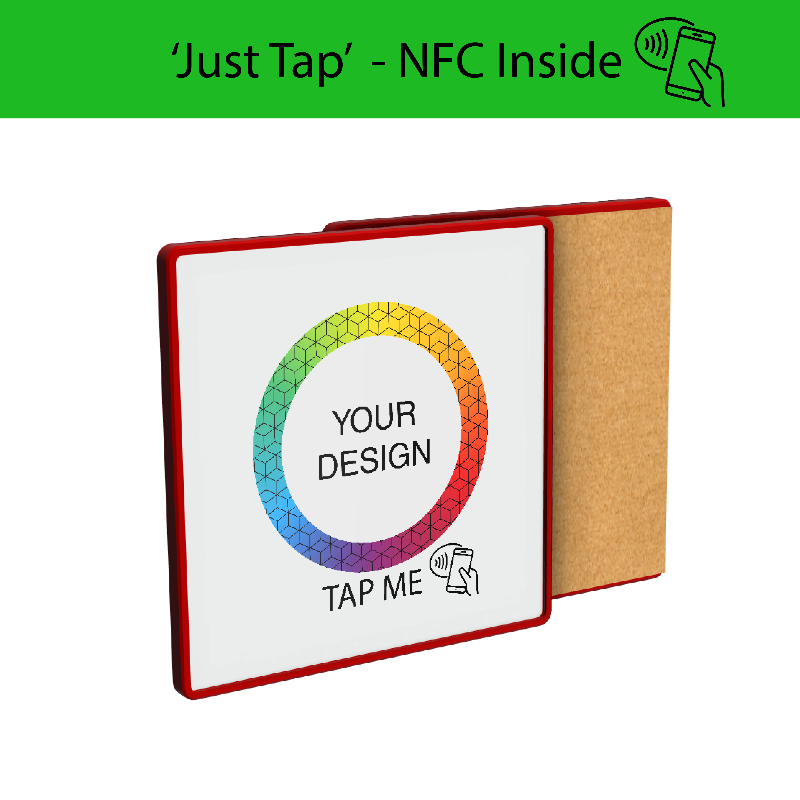 Smart NFC Square Coaster Full Colour Print