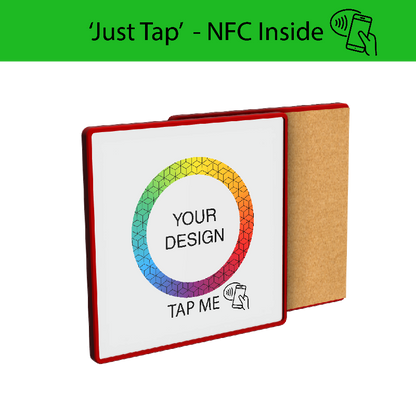 Smart NFC Square Coaster Full Colour Print