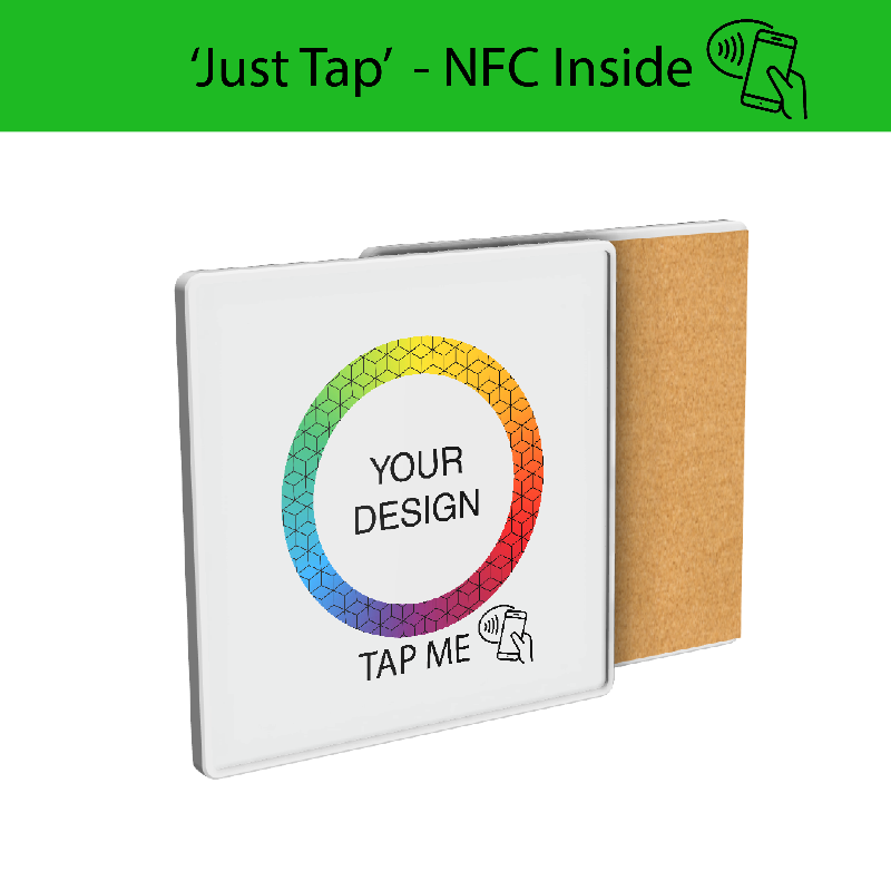 Smart NFC Square Coaster Full Colour Print