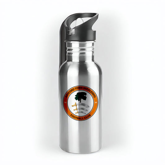 Ashford Town FC 500ml Metal Straw Bottle
