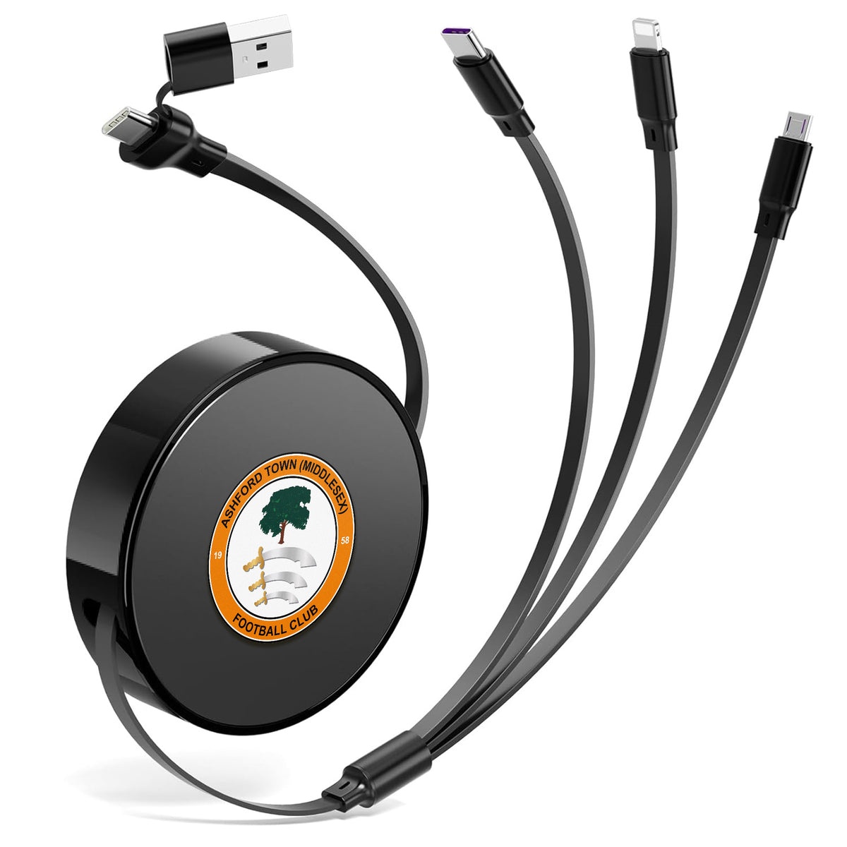 Ashford Town FC 66W 6 in 1 Fast Charging Cable