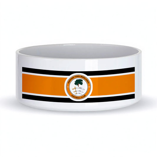 Ashford Town FC Ceramic Dog Bowl