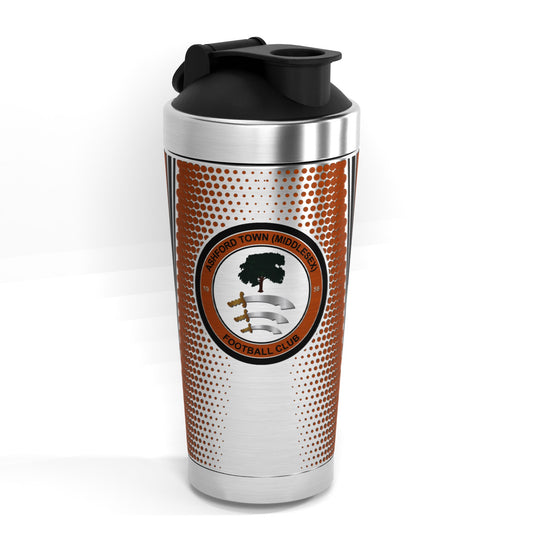 Ashford Town FC 500ml Protein Shaker - crest front