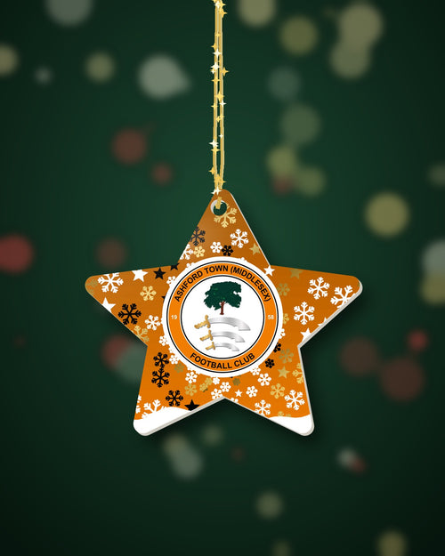 Ashford Town FC Christmas Star Snowfall