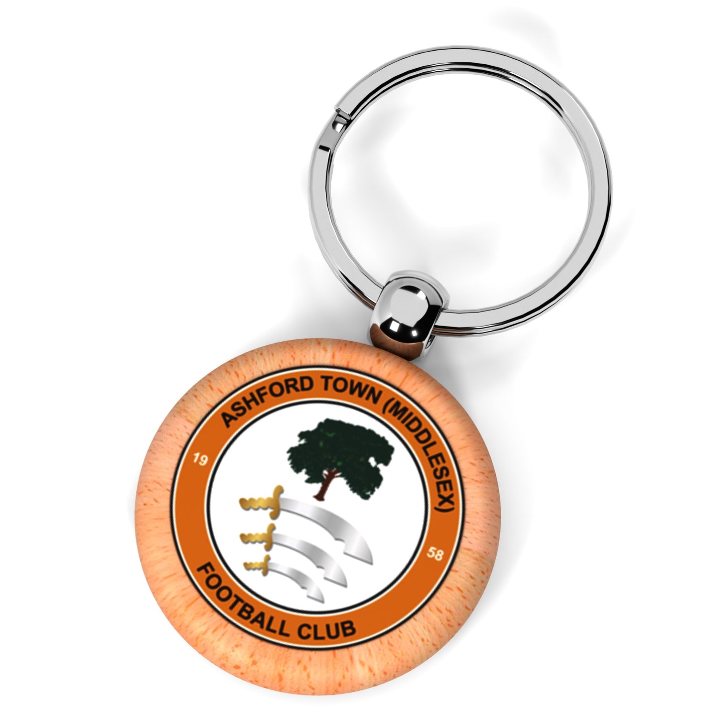 Ashford Town FC Wooden Keyring