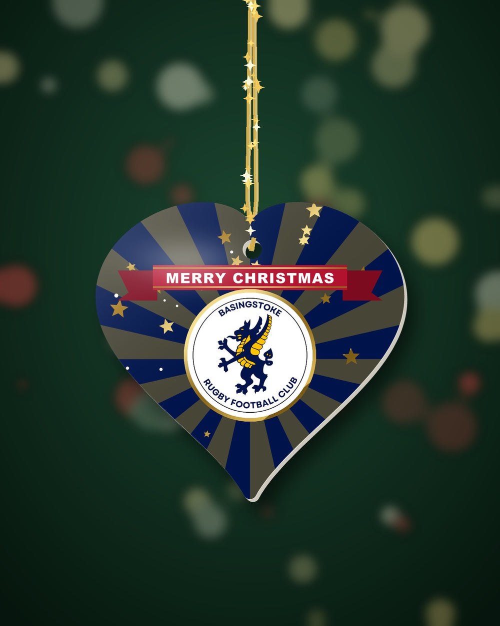 Basingstoke RFC Christmas Heart Starburst