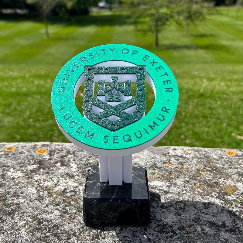 Bespoke engraved trophy made by Moprinto