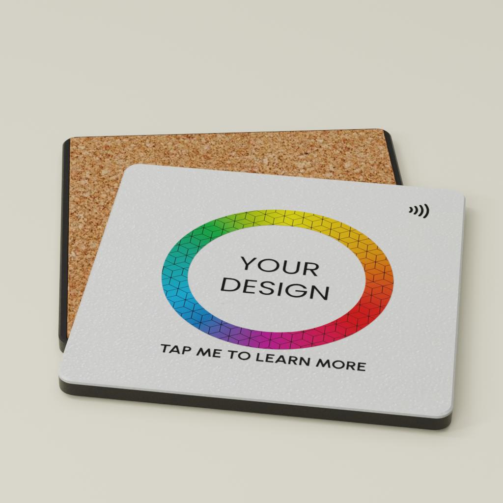 Custom Smart NFC Square Coaster