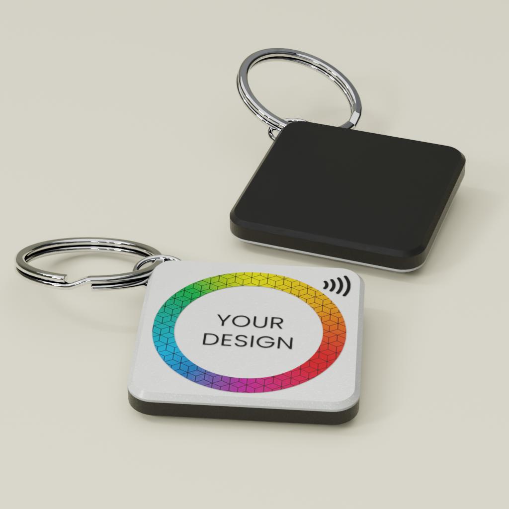 Custom Smart NFC Square Keyring