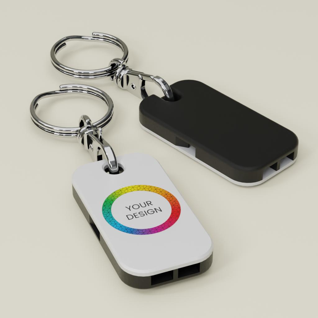 Custom Whistle Keyring