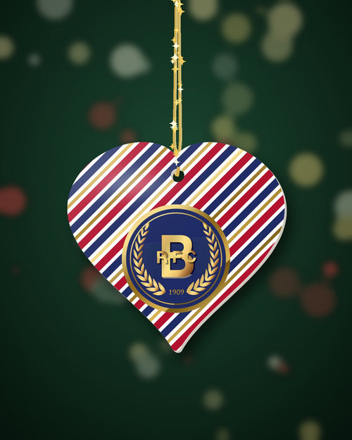 Bournville RFC Christmas Heart Candy Cane