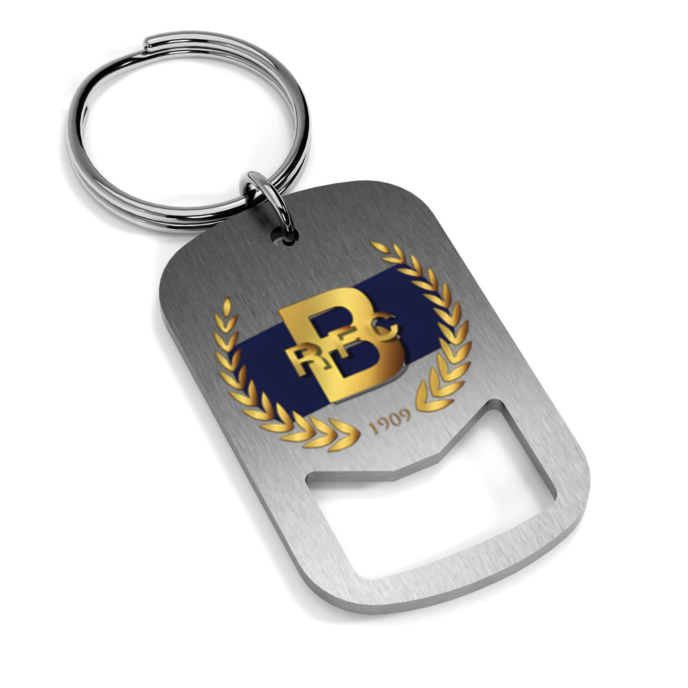 Bournville RFC Metal Beer Opener Keyring