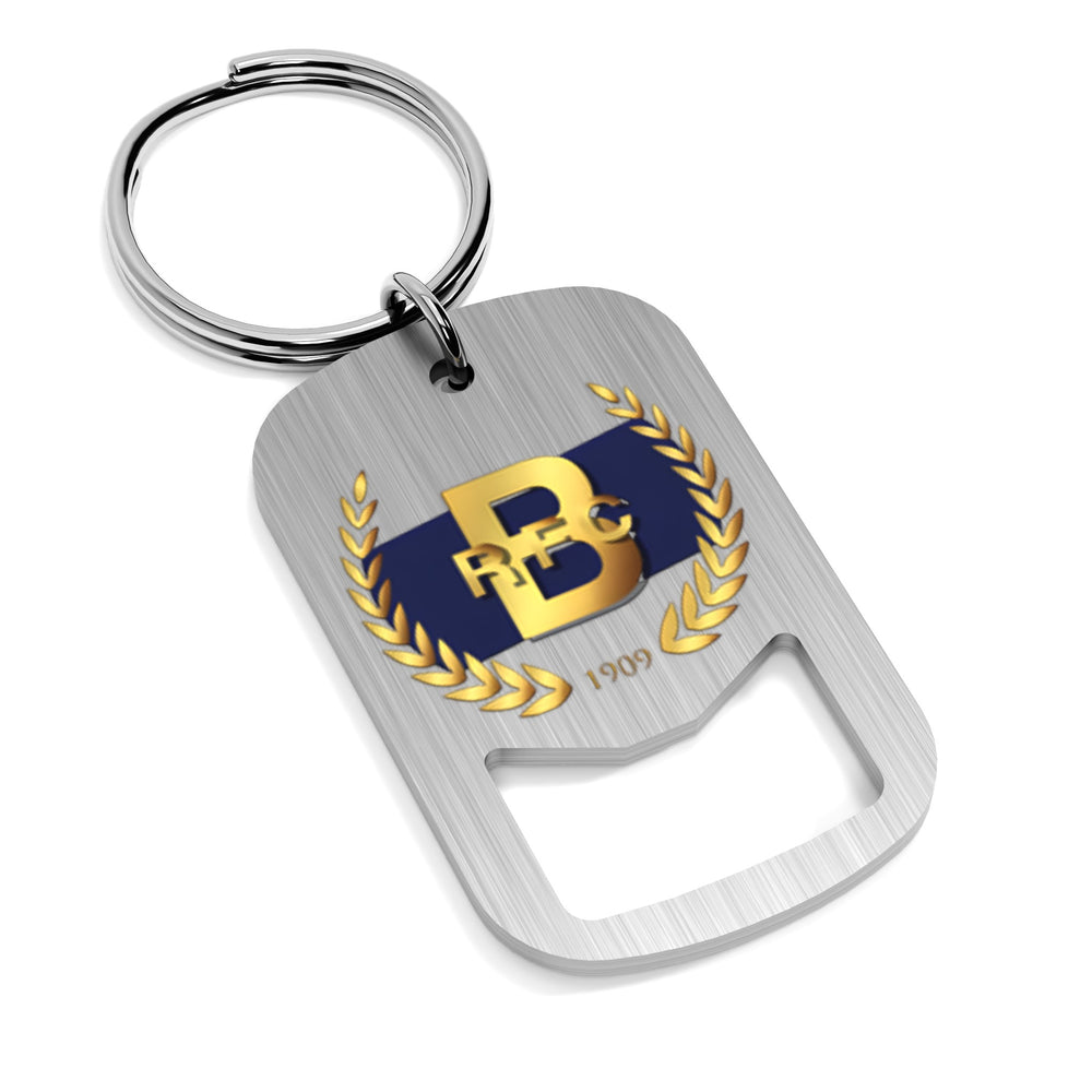 Bournville RFC Metal Beer Opener Keyring