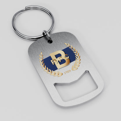 Bournville RFC Metal Beer Opener Keyring