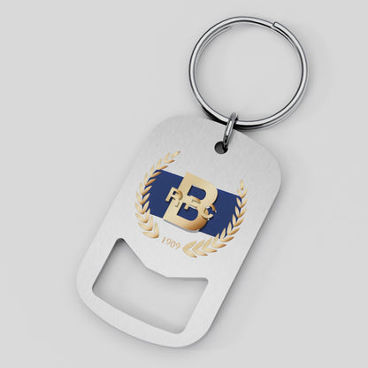 Bournville RFC Metal Beer Opener Keyring