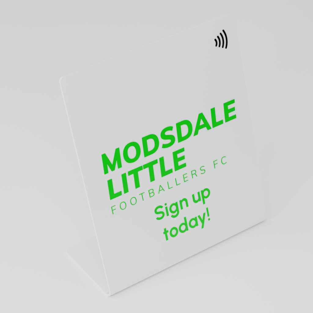 Custom NFC Desk Sign