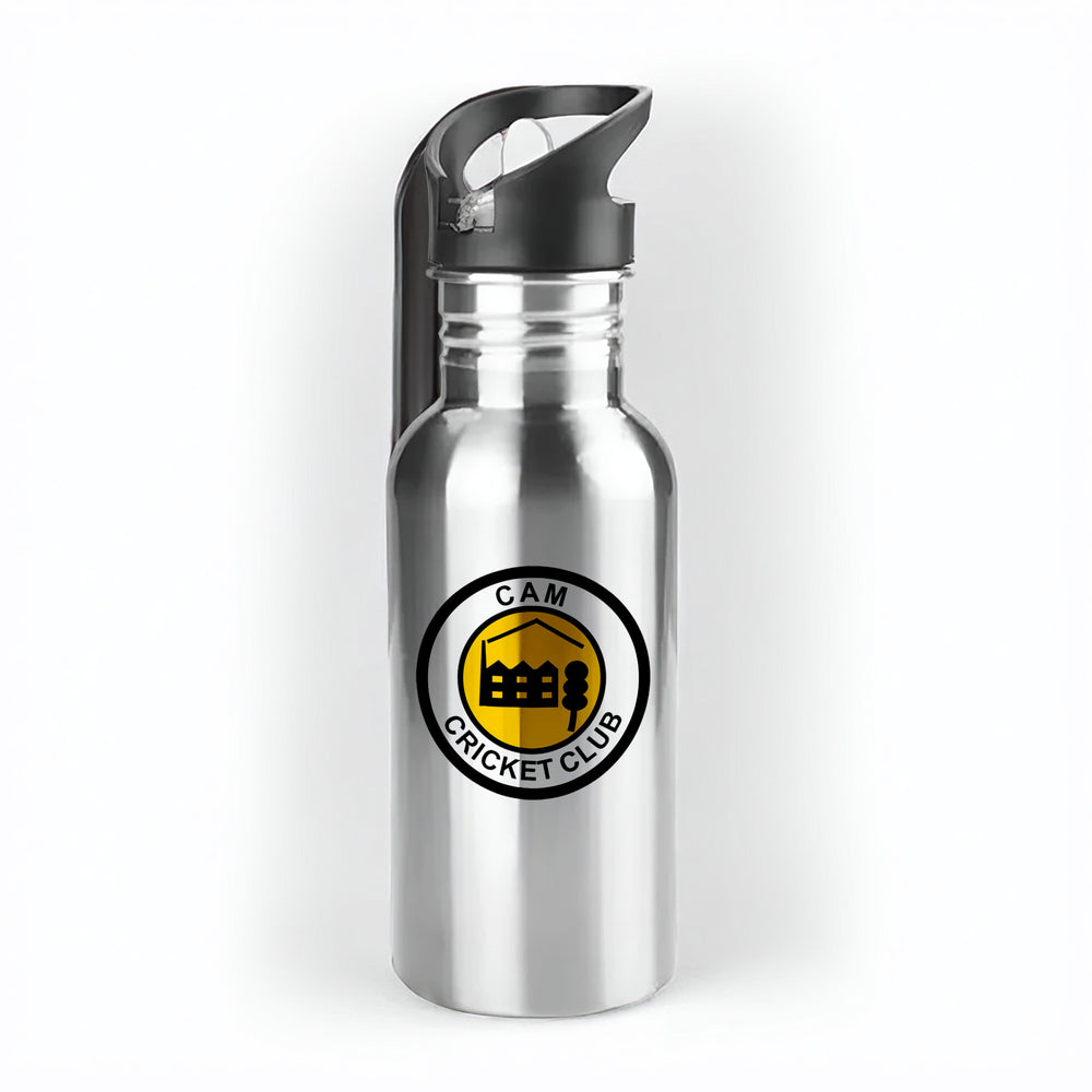 Cam Cricket Club 500ml Metal Straw Bottle