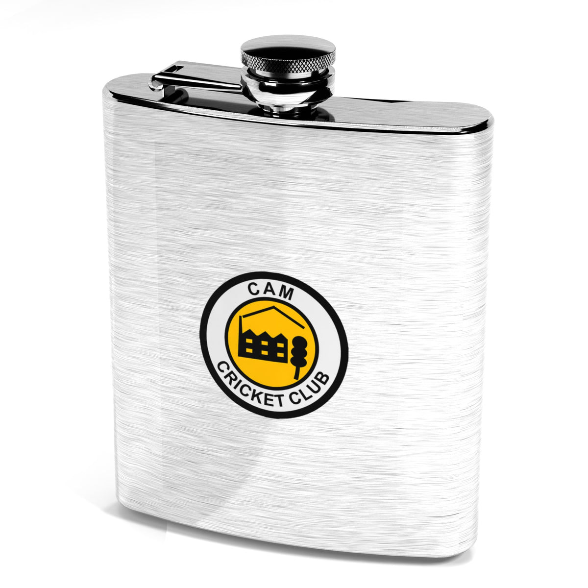 Cam Cricket Club 7oz Hip Flask