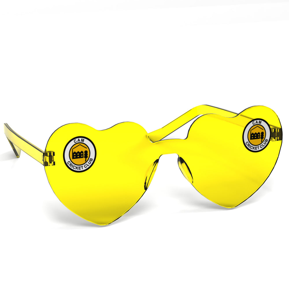 Cam Cricket Club Heart Party Glasses