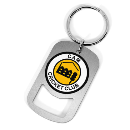 Cam Cricket Club Metal Beer Opener Keyring