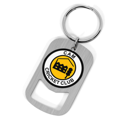 Cam Cricket Club Metal Beer Opener Keyring
