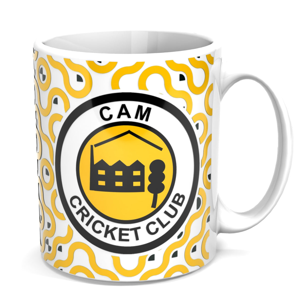 Cam Cricket Club Mug - Pattern design