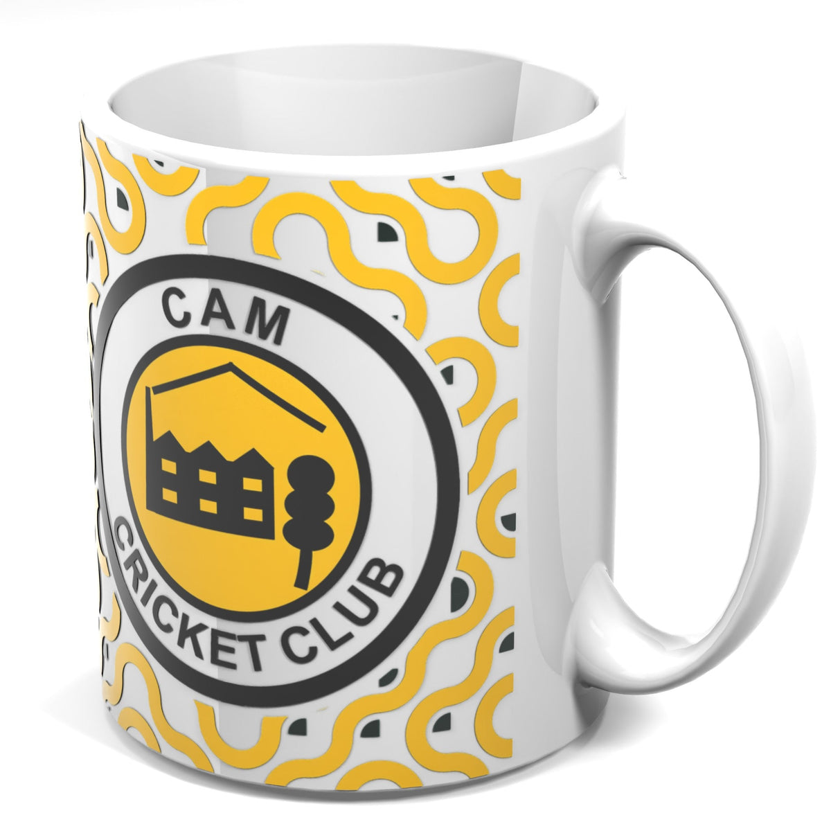 Cam Cricket Club Mug - Pattern design