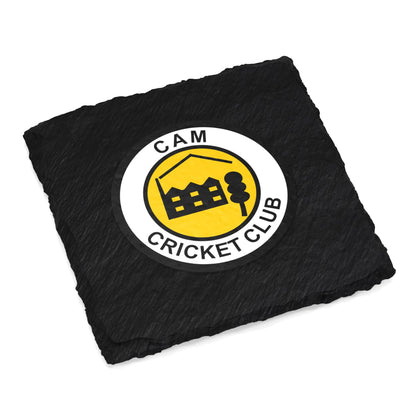 Cam Cricket Club Slate Coaster